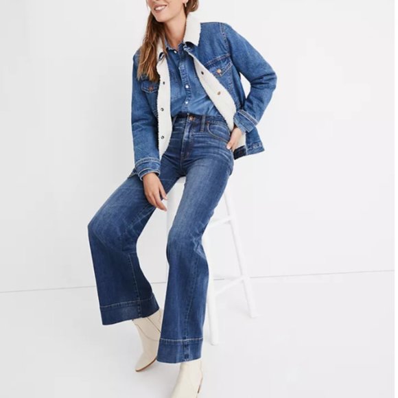 The Oversized Jean Jacket in Donaway Wash: Sherpa Edition - Picture 2 of 8